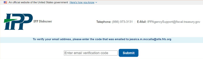 Users need to verify their email address by entering the verification code.
