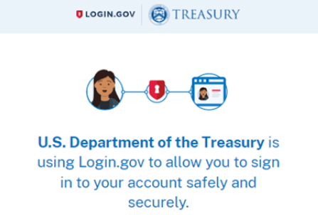 U.S. Department of Treasury is using login.gov to allow you to sign in to your account safely and securely.